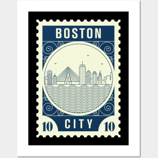 Boston Stamp Design Posters and Art